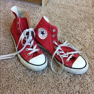 Red Converse High Tops